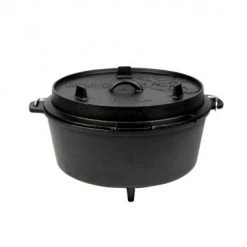 Accessoires pour barbecue Valhal Dutch Oven Gietijzer met Pootjes Outdoor 12 Liter